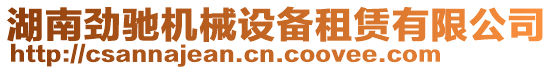 湖南勁馳機械設備租賃有限公司