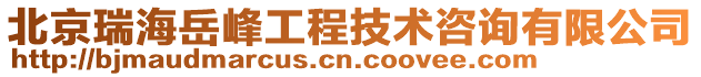 北京瑞海岳峰工程技術(shù)咨詢有限公司