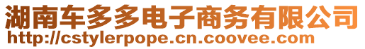 湖南車多多電子商務(wù)有限公司