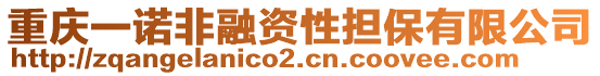 重慶一諾非融資性擔(dān)保有限公司