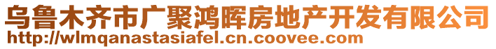 烏魯木齊市廣聚鴻暉房地產(chǎn)開(kāi)發(fā)有限公司