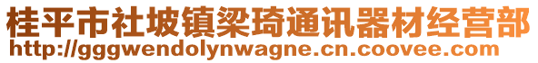 桂平市社坡鎮(zhèn)梁琦通訊器材經營部