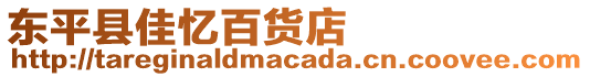 東平縣佳憶百貨店