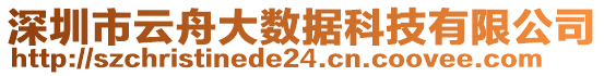 深圳市云舟大數(shù)據(jù)科技有限公司