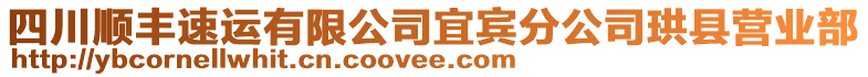 四川順豐速運(yùn)有限公司宜賓分公司珙縣營業(yè)部