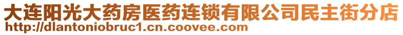 大連陽光大藥房醫(yī)藥連鎖有限公司民主街分店