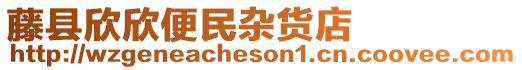 藤縣欣欣便民雜貨店