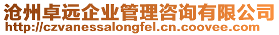 滄州卓遠企業管理咨詢有限公司