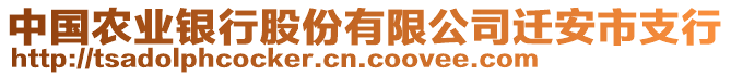 中國(guó)農(nóng)業(yè)銀行股份有限公司遷安市支行