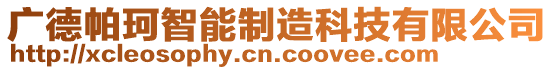 廣德帕珂智能制造科技有限公司