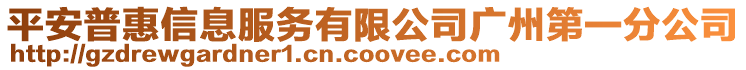 平安普惠信息服務(wù)有限公司廣州第一分公司