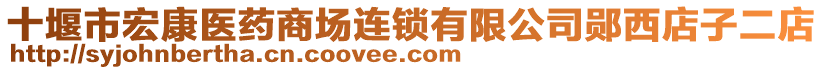 十堰市宏康医药商场连锁有限公司郧西店子二店