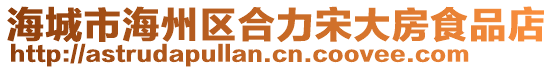 海城市海州區(qū)合力宋大房食品店