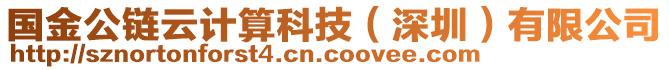 國金公鏈云計算科技（深圳）有限公司