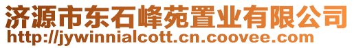 濟源市東石峰苑置業有限公司