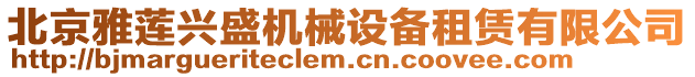 北京雅蓮興盛機械設備租賃有限公司