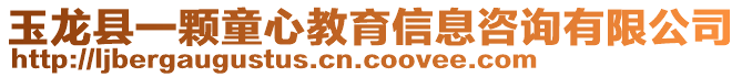 玉龍縣一顆童心教育信息咨詢有限公司