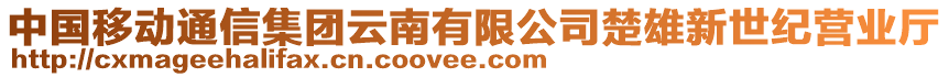 中國移動通信集團(tuán)云南有限公司楚雄新世紀(jì)營業(yè)廳