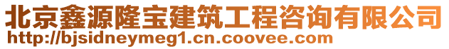 北京鑫源隆寶建筑工程咨詢有限公司