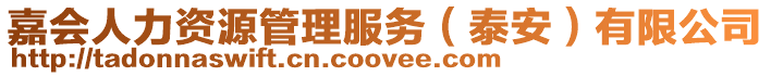 嘉會人力資源管理服務（泰安）有限公司