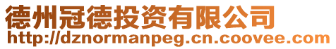 德州冠德投資有限公司