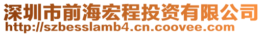 深圳市前海宏程投資有限公司