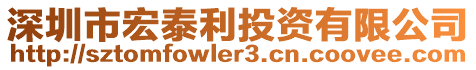 深圳市宏泰利投資有限公司