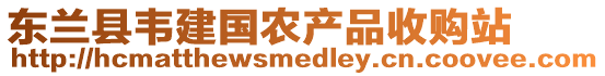 東蘭縣韋建國農產品收購站