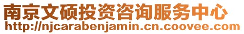 南京文碩投資咨詢服務中心