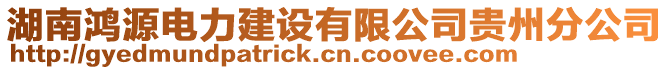 湖南鴻源電力建設(shè)有限公司貴州分公司