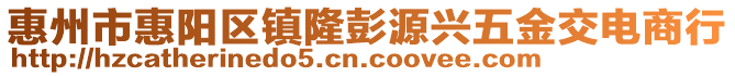 惠州市惠陽區鎮隆彭源興五金交電商行