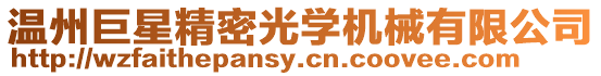 溫州巨星精密光學機械有限公司
