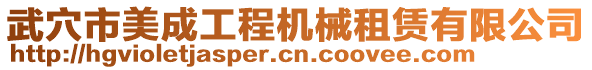 武穴市美成工程機(jī)械租賃有限公司