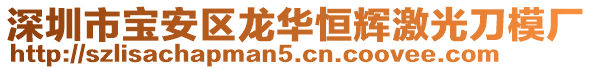 深圳市寶安區龍華恒輝激光刀模廠