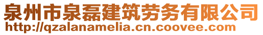 泉州市泉磊建筑勞務(wù)有限公司