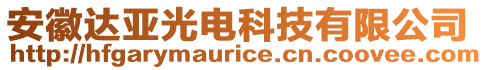 安徽達亞光電科技有限公司
