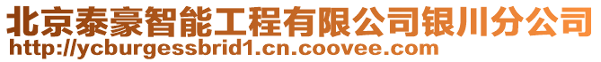 北京泰豪智能工程有限公司銀川分公司