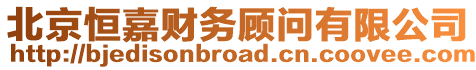 北京恒嘉財務顧問有限公司