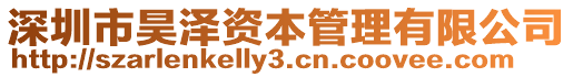 深圳市昊澤資本管理有限公司
