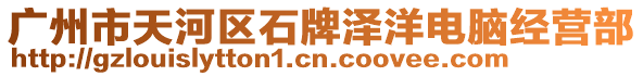 廣州市天河區(qū)石牌澤洋電腦經(jīng)營部
