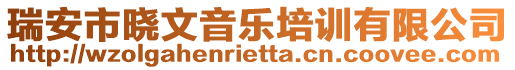 瑞安市曉文音樂(lè)培訓(xùn)有限公司