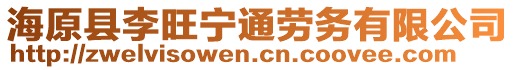 海原縣李旺寧通勞務有限公司