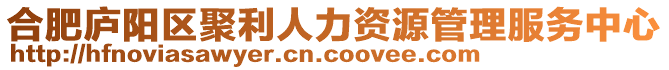 合肥廬陽區(qū)聚利人力資源管理服務(wù)中心