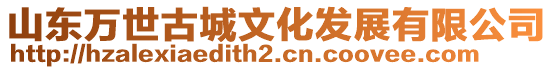 山東萬世古城文化發展有限公司