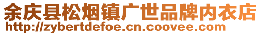余慶縣松煙鎮廣世品牌內衣店