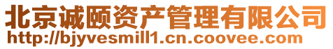 北京誠頤資產(chǎn)管理有限公司
