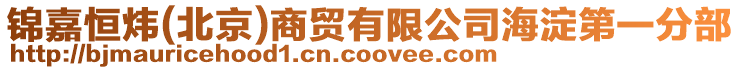 錦嘉恒煒(北京)商貿(mào)有限公司海淀第一分部