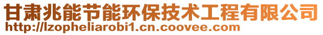 甘肅兆能節(jié)能環(huán)保技術(shù)工程有限公司