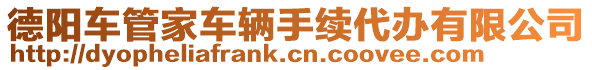 德陽(yáng)車管家車輛手續(xù)代辦有限公司