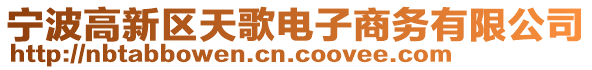 寧波高新區(qū)天歌電子商務(wù)有限公司